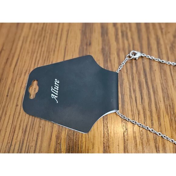 VTG Allure 40" Neckoace NEW  Silvertone Open Ovals 4 sizes Lobster Claw  Office - Picture 4 of 7